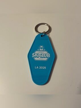 Jellycat Ski Club London LA 2025 Blue Keyychain